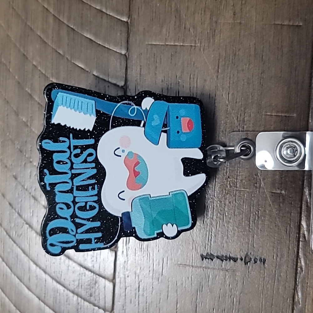 Dental Hygienist badge reel
